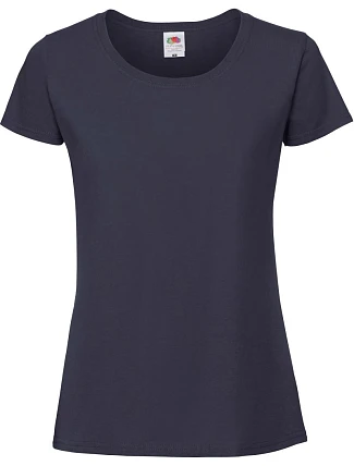 Fruit of the Loom Lady-Fit Iconic 195 T Dámské tričko z těžké bavlny 16.1424 deep navy Fruit of the Loom Lady-Fit Iconic 195 T Dámské tričko z těžké bavlny 16.1424 deep navy