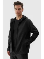 Pánská softshellová bunda s kapucí 4F Černá 4FWAW24TSOFM283-20S