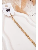 Zlatý náramek ze zdravotní nerezové oceli