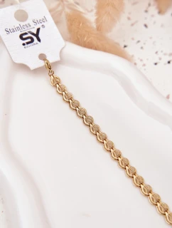 Zlatý náramek ze zdravotní nerezové oceli