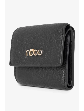 Dámská malá peněženka z přírodní kůže Nobo Černá