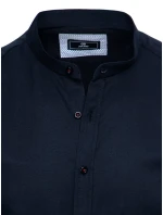 Pánská tmavě modrá košile s krátkým rukávem FashionStreet KX0996