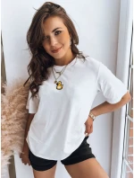 Dámské tričko s nášivkou MIA ROSE ecru FashionStreet RY2254