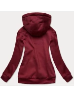 Dámská tepláková mikina ve vínové bordó barvě (W02-21) Dámská tepláková mikina ve vínové bordó barvě (W02-21)