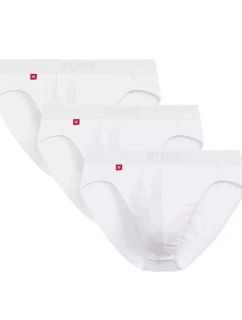 Pánské slipy 3 pack 094 white - Atlantic