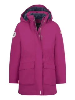 Trollkids Dívčí nepromokavá růžová péřová bunda Alesund (301-235)