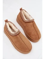 Nízké dámské sněhule s výšivkou na platformě Camel Taliah Nízké dámské sněhule s výšivkou na platformě Camel Taliah