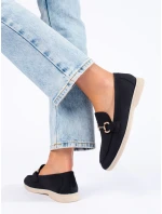 Výborné černé  polobotky dámské bez podpatku