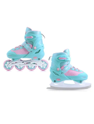 SMJ sport 2v1 Jr Lili nastavitelné kolečkové brusle SMJ sport 2v1 Jr Lili nastavitelné kolečkové brusle