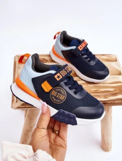 Nízká dětská sportovní obuv Memory Foam System Big Star LL374215 Námořnická modrá