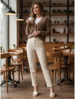 Dámský svetr CHICLINE béžový FashionStreet MY2419