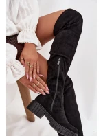 Dámské holínky přes koleno S.Барски HY42-122 Černé Dámské holínky přes koleno S.Барски HY42-122 Černé
