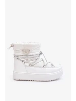 Dámské sněhule na platformě se šněrováním, bílý Fleure Dámské sněhule na platformě se šněrováním, bílý Fleure
