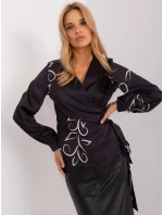 Dámská halenka LK BZ 509423.22 Černá vzor - FPrice