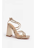 Sandály na podpatku model 193938 Step in style Sandály na podpatku model 193938 Step in style