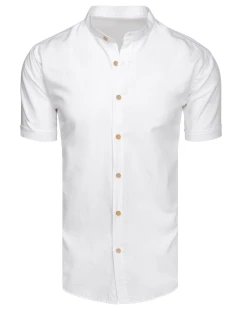 FashionStreet pánská bílá košile s krátkým rukávem KX1051