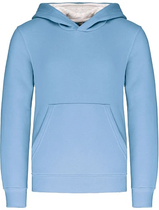 Kariban K 453 Dětská kontrastní mikina s kapucí 20.K453 sky blue/white Kariban K 453 Dětská kontrastní mikina s kapucí 20.K453 sky blue/white