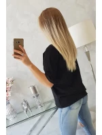 Kouzelná halenka s potiskem černá