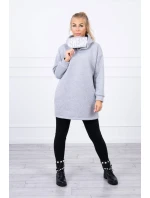 Zateplená mikina s kapucí šedá Zateplená mikina s kapucí šedá