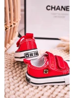 Dětské Tenisky Na Suchý Zip BIG STAR HH374202 červené Dětské Tenisky Na Suchý Zip BIG STAR HH374202 červené