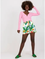 Šortky WN SN 1316.54 bílá a zelená Šortky WN SN 1316.54 bílá a zelená