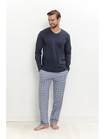3668 Pánské dlouhé pyžamo DORIAN M–2XL 3668 Pánské dlouhé pyžamo DORIAN M–2XL