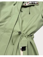 Damska kurtka z wykończeniem w kratkę Goodlookin khaki (KK60411-3#)