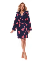 Dámský župan 2310 Futura dark blue - L&L