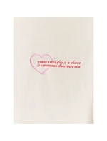 Dívčí tričko oversize s potiskem a dlouhým rukávem 4F 4FJRAW25TLONF589-11S