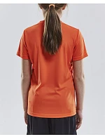 Craft Teamwear Squad Go Jersey Solid Jr Dětské sportovní tričko s výstřihem do V 82.5582 sweden yellow