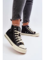 Dámské vysoké tenisky Big Star NN274283 černé