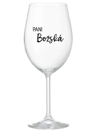 PANI BOŽSKÁ - priehľadný pohár na víno 350 ml