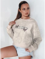 Dámská oversize mikina s motýly SPARKI šedá FashionStreet BY1406 Dámská oversize mikina s motýly SPARKI šedá FashionStreet BY1406