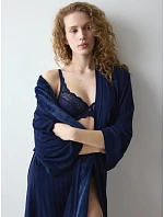 Amourette Jacquard Long Robe - Admiral - TRIUMPH Admiral - TRIUMPH Amourette Jacquard Long Robe - Admiral - TRIUMPH Admiral - TRIUMPH