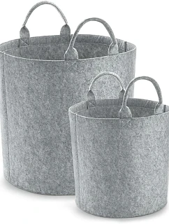 BagBase BG 728 Plstěný úložný koš 52.0728 grey melange