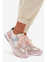 Dámské tenisky z eko kůže růžové Kelira