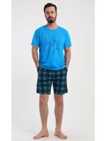 Pánské pyžamo šortky Tetris