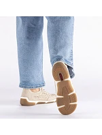 Dámská ažurová pohodlná béžová obuv Rieker 55960-60