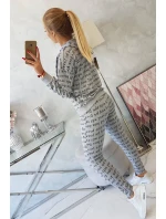 Šedá sada s potiskem