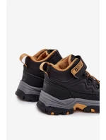 Dětské Sněhulové Boty Na Suchý Zip Big Star SS374013 Černé Dětské Sněhulové Boty Na Suchý Zip Big Star SS374013 Černé