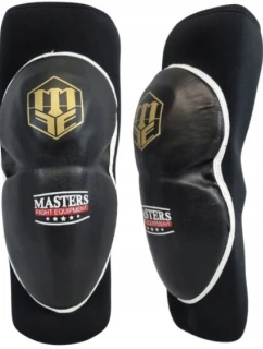 SPORT Chrániče kolen neoprenové OK-N Černá s bilou a zlatou - MASTERS