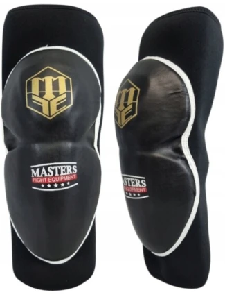 SPORT Chrániče kolen neoprenové OK-N Černá s bilou a zlatou - MASTERS