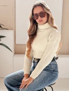 Dámský svetr TRIXA ecru FashionStreet MY1213