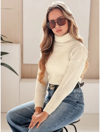 Dámský svetr TRIXA ecru FashionStreet MY1213