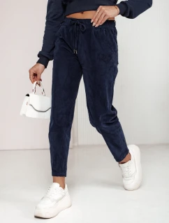 Dámské manšestrové kalhoty VELVITO námořnická modrá FashionStreet UY2288