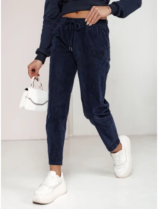 Dámské manšestrové kalhoty VELVITO námořnická modrá FashionStreet UY2288