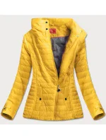 Žlutá bunda s vysokým stojáčkem (DL016) Žlutá bunda s vysokým stojáčkem (DL016)