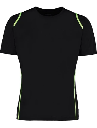 Kustom Kit KK 991 Kontrastní tričko Cooltex® 43.0991 black/fluorescent lime Kustom Kit KK 991 Kontrastní tričko Cooltex® 43.0991 black/fluorescent lime
