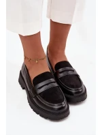 Dámské mokasiny z eko kůže černé Cailen