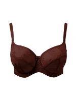 Dámská podprsenka Tango 3251B Tmavě hnědá Nutmeg vzor - Panache